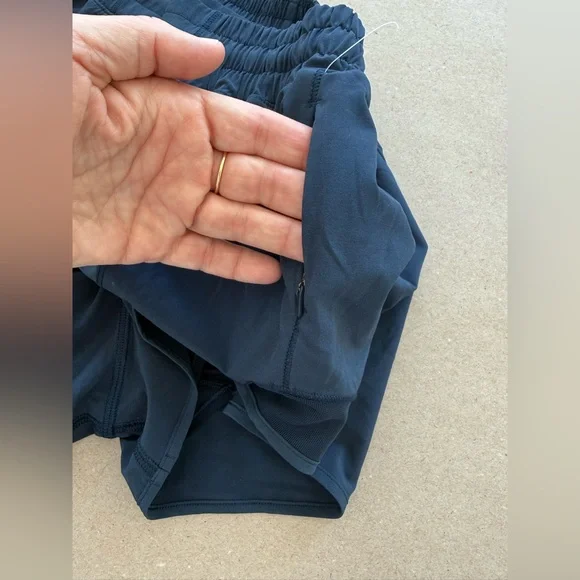 Lululemon — Hotty Hot Women's Navy Athletic Shorts — Size 12 — NWT - Picture 10 of 12